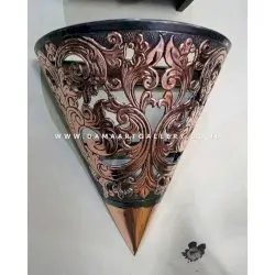 Lampu Dinding Ukiran Tembaga